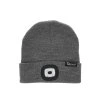 Zimní čepice s LED světlem šedá, Geko G90410