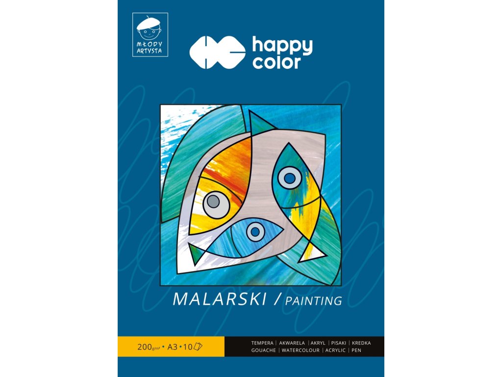 HAPPY COLOR skicár A3 200g/m2 10listov