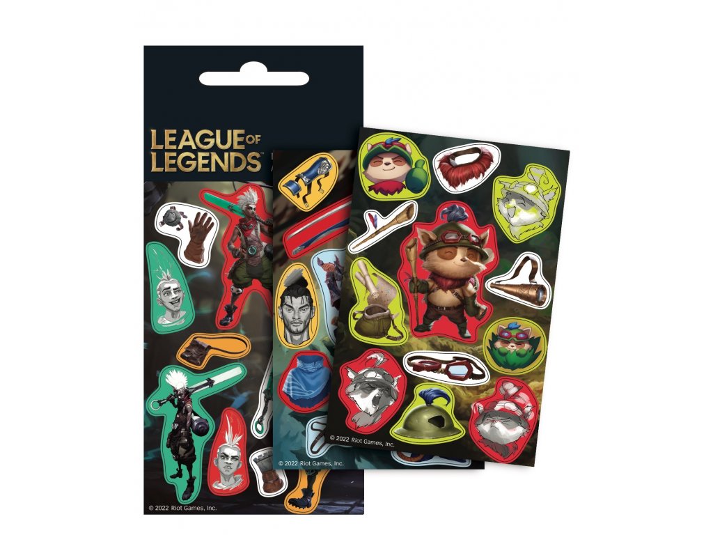 League Of Legends (LG) nálepky trblietavé 12ks