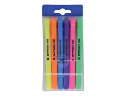 Zvýrazňovač Centropen 8722 (6 ks set)