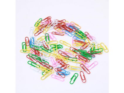 Listové spony 28mm 100ks farebné