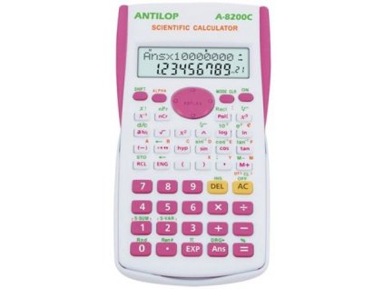 RAXTOL A-8200C kalkulačka bielo-ružová