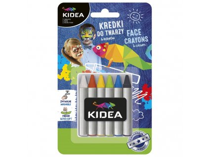 Kidea pastelky na tvár 6ks (D)