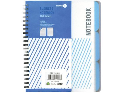 Inspira zošit A4 200str linajkovaný s rozraďovačom