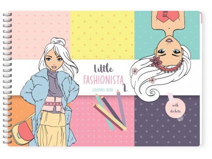 Kniha omaľovánok FASHION s nálepkami 31str 75302