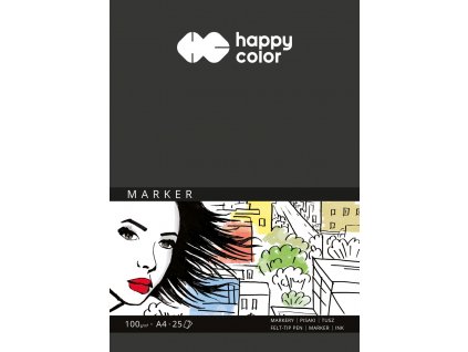 HAPPY COLOR náčrtník Marker A4 100g/m2 25listov