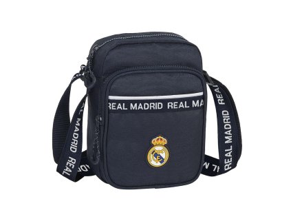 Real Madrid taška na rameno 16 modrá/biely nápis