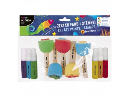 Kidea set 11ks farieb a penových pečiatok (D)