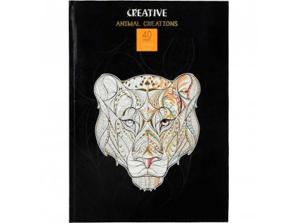 Kniha omaľovánok pre dospelých ANIMAL 40str 75297