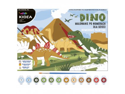 Kidea sada na maľovanie podľa čísiel Dino (D)