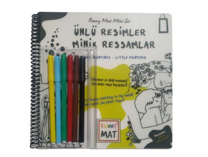 Funny Mat notes na maľovanie + popisovače Maľby