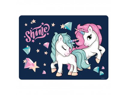 Jednorožec (D) podložka na stôl plastová Shine