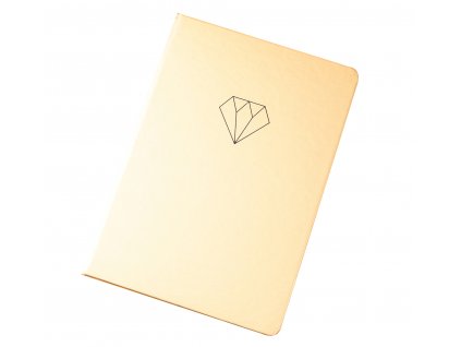 FunkyFish notes tvrdý A5 96list linajkovaný zlatý