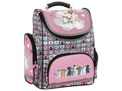 Mačiatka (D) školská taška Srdiečka