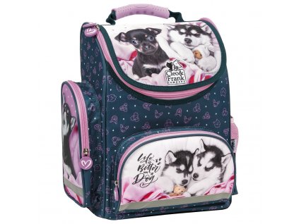 Šteniatka (D) školská taška svetlá