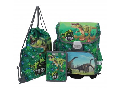 ABC123 Dinosaurus školská taška - set 3ks