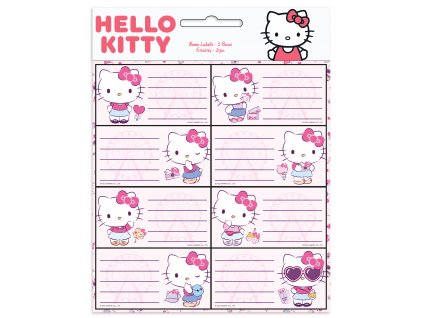 Hello Kitty (LG) štítky na zošit 16ks