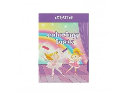 Kniha omaľovánok mini BALERINA 32str 75305