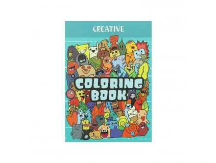 Kniha omaľovánok mini MONSTERS 32str 75306