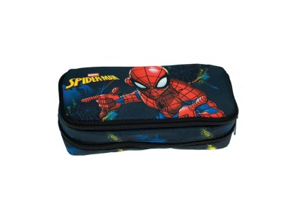 Spiderman (LG) peračník dvojzipsový tmavý