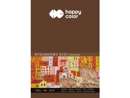 HAPPY COLOR skicár ECO A4 150g/m2 25listov okrový