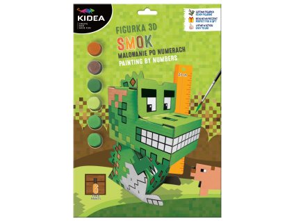 Kidea 3D postavička na vymaľovanie Drak (D)