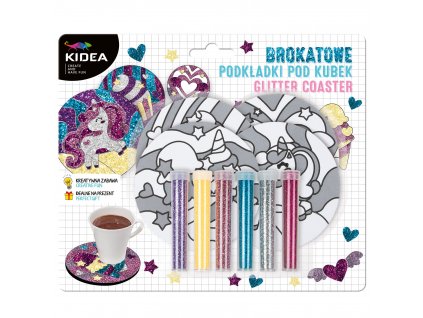 Kidea sada 4ks podtácky + 5ks gliter Magic (D)