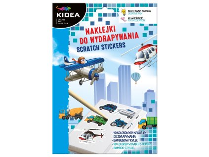 Kidea nálepky na vyškrabovanie Vozidlá (D)