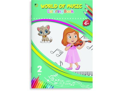 Optimum omaľovánka B5 16l Hudba 18121