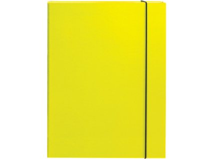 Box na spisy 3-klopý 3cm s gumkou OPTIMA žltý