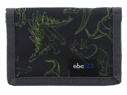 ABC123 Dinosaurus peňaženka tmavá