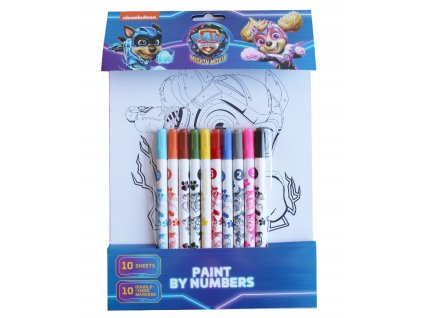 Paw Patrol maľovanie podľa čísiel (P)