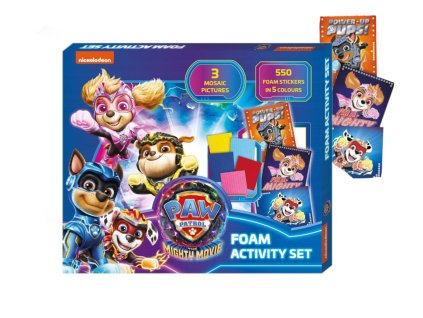 Paw Patrol sada 3 obrázky+ 550ks penové nálepky(P)