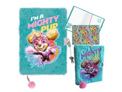 Paw Patrol Skye 3D diár so zámkom plyš A5 (P)