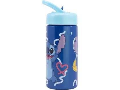 Disney Stitch (Aloha) fľaša so slamkou 410ml