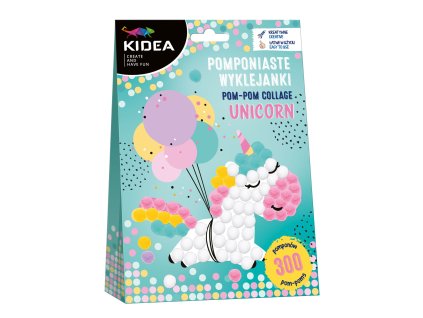 Kidea koláž pom pom guličky Unicorn (D)