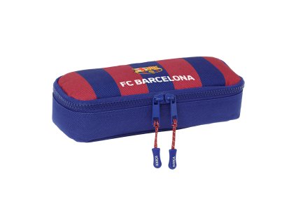FC Barcelona peračník jednozipsový oválny mod-červ