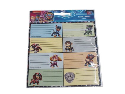 Paw Patrol Movie (LG) štítky na zošit 16ks