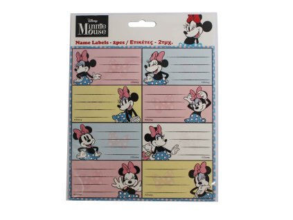Minnie Mouse Dots (LG) štítky na zošit 16ks