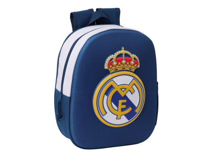 Real Madrid batoh 27 3D oválny tmavomodrý