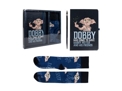 Harry Potter (CE) sada notes, pero + ponožky Dobby