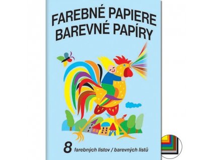 Farebný papier 8 listov