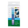 HAPPY COLOR akrylové farby 10ks 12ml odtiene MODRÉ