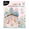 Kidea domček na hranie 3D s nálepkami Princezné(D)
