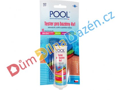 Testovací proužky na pH a obsah chlóru v bazénu