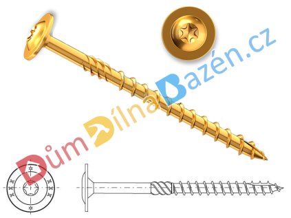 haspl konstrukcni vrut prumer 8 dum dilna bazen cz