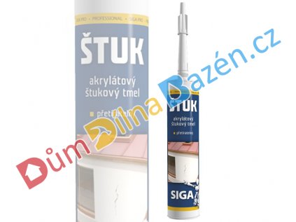 Štuk Siga PRO akrylový bílý 310ml