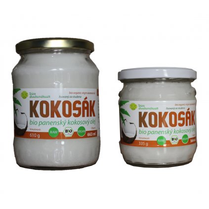 Kokosový olej v BIO kvalitě, za studena lisovaný - VÝHODNÉ BALENÍ
