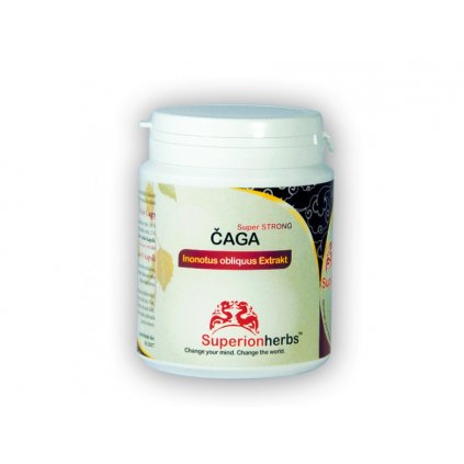 Superionherbs: Čaga, 100% sibiřská čaga, 90 kapslí