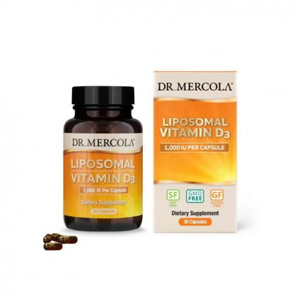 Dr. Mercola - Vitamín D 1000 IU, liposomální, 30 kapslí